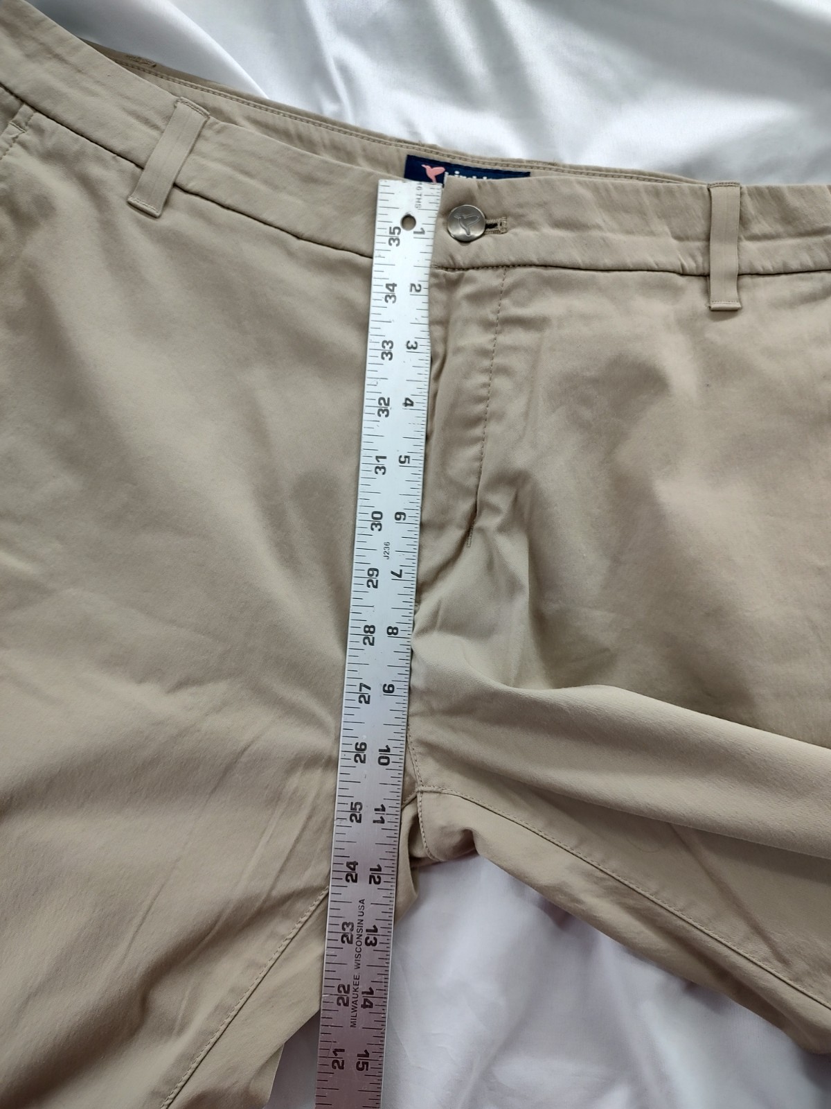 Bird Dogs Pants Mens 34x30 Khaki Straight Fit Performance Chino Stretch