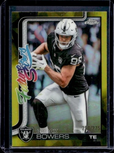 2025 Topps Chrome Brock Bowers Yellow Refractor (RAW)