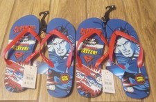 LOT/2 DC Comics: klapki/buty plażowe Superman, męskie rozmiar 9
