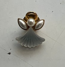 Pin Angel Made In USA Faux Pearl Guardian Angel
