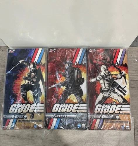 ThreeZero G.I. Joe Storm Shadow, Snake Eyes & Firefly  1/6th Action Figures