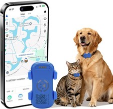 Dog Cat GPS Tracker Real Time Anti-Lost Pet C...
