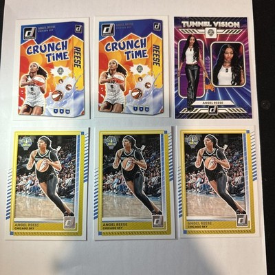 2025 Donruss Angel Reese Crunch Time X 2, Tunnel Vision Press Proof, Base X 3