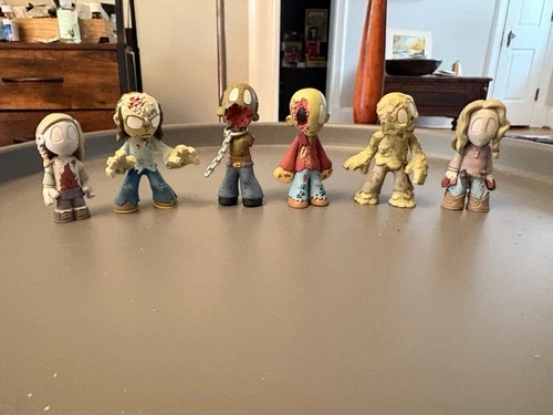 Lot Of 6 Funko The Walking Dead Mystery Mini Vinyl Figures All Zombies No Dupes