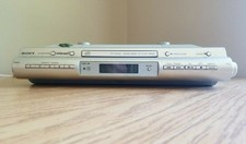 Sony ICF-CDK50 Under Cabinet Kitchen FM/AM/CD Clock Radio No Remote WORKS