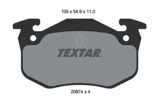For Textar 2097401 Brake Pad Set, Disc Brake