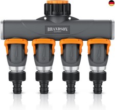 Brandson - Wasserverteiler 3/4 Zoll 4 Fach - 4 Wege Verteiler Wasserhahn -