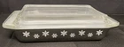 Pyrex Black Snowflake 1 1/4 Qt Vintage Casserole Baking Dish with Lid 548-B #33