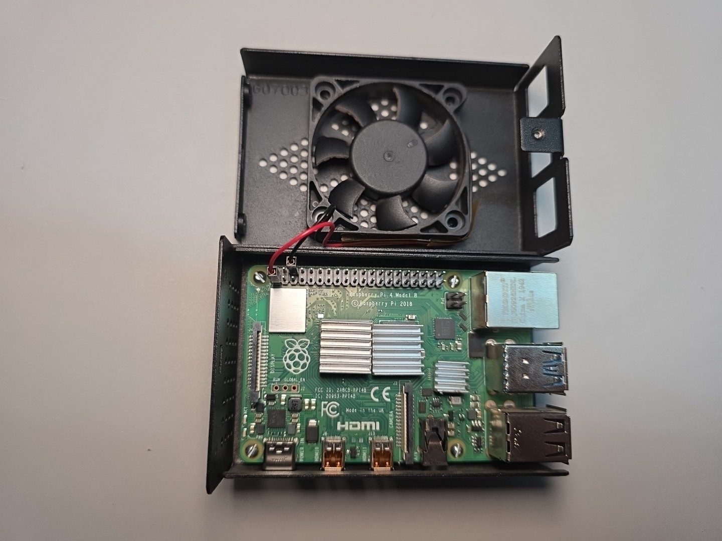 Raspberry Pi 4 Model B - 2GB RAM with Clearcube case VESA