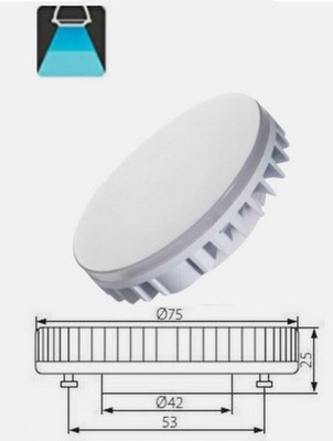 12x 9W GX53 Tageslicht kaltweiß maßgefertigt Unterschrank Tablet LED Reflektor