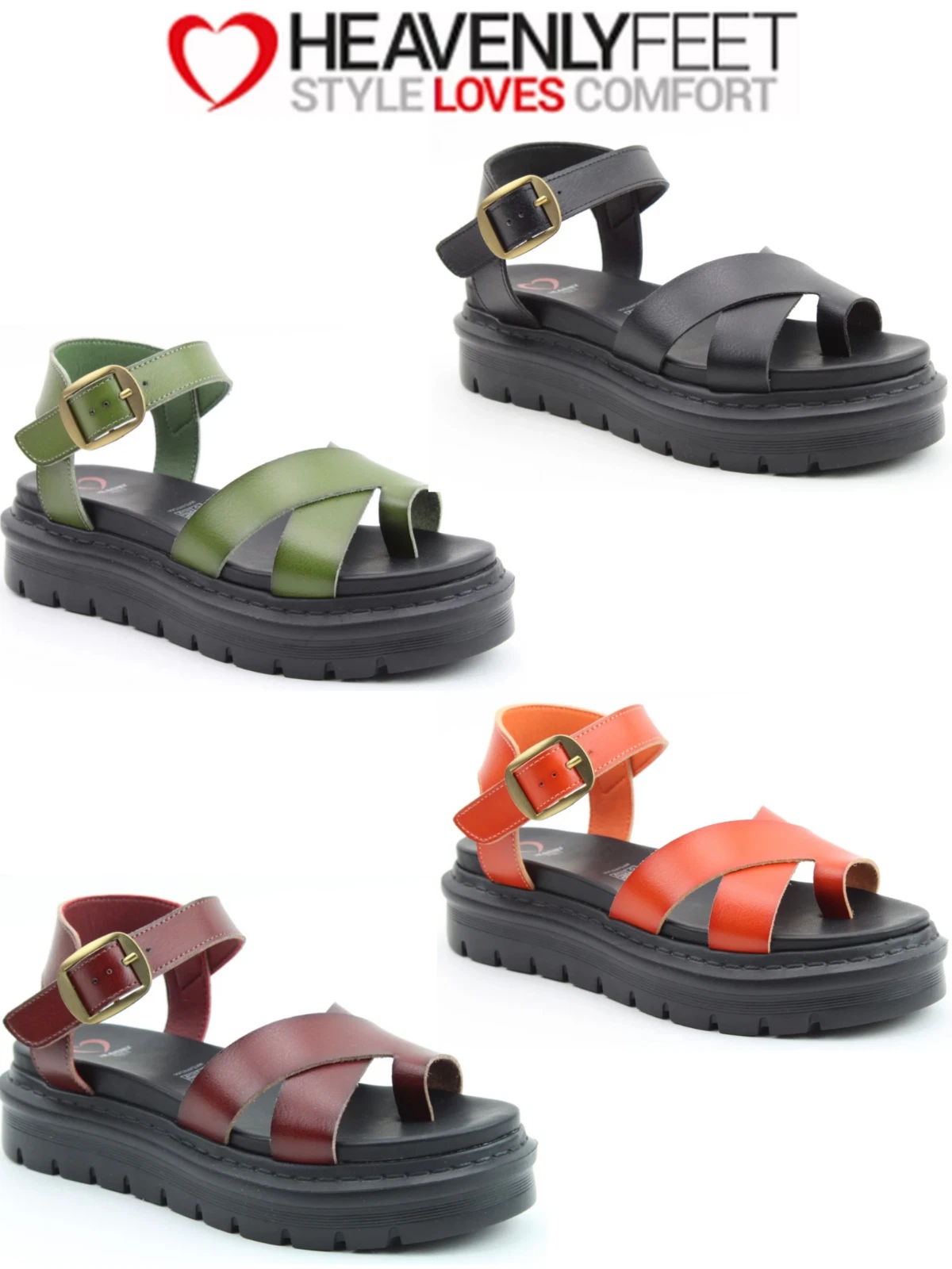HEAVENLY FEET TEMPLE LADIES TOE LOOP SANDALS NEW WOMENS POST SOFT SUMMER HOLIDAY