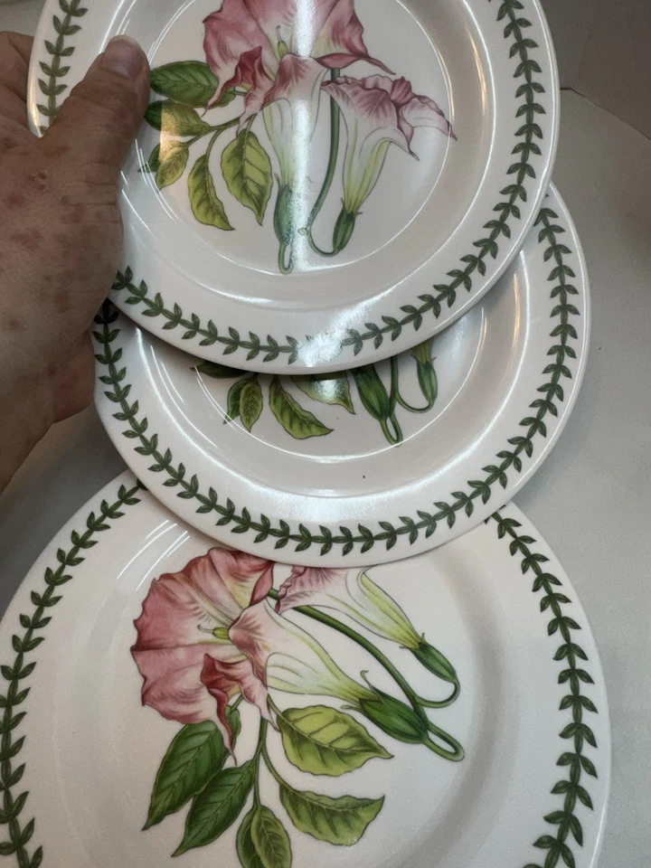 Portmeirion Exotic Botanic Garden Melamine Salad Plates 8” Set of 4 Pool Patio - Image 2 of 4