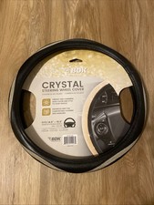 Bdk Bling Steering Wheel Cover Gold Rhinestone 14.5-15.5 Universal Bdk Bling Steering Wheel Cover Gold Rhinestone 14.5-15.5 Universal