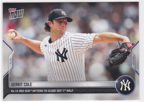 2022 Topps Now 554 Gerrit Cole