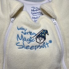 Baby Merlin Magic Sleepsuit Cream Yellow, Small, 3-6 Months, 12-18 Lbs, Boy/Gir