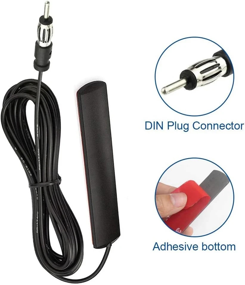 Car Interior Hidden Amplified Antenna Electronic Stereo AM/FM Radio ...
