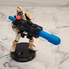 Vtg 2005 Hasbro Star Wars Attacktix  Series 2 Clone Trooper  Figure W/accessory
