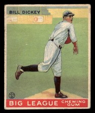 1933 Goudey Baseball #19 Bill Dickey GD - VG *f1