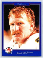1991 JOGO CFL Brett Williams Edmonton Eskimos #10