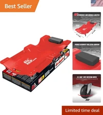 Lightweight 40-Inch Mechanic Creeper with Comfort Padded Headrest & Tools Access