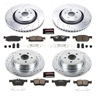 Power Stop K7231 Z23 Daily Driver Brake Pad and Z23 Evolution Brake Rotor Kit