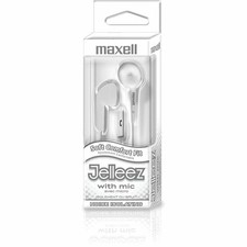 Maxell Jelleez JELM-WH Earset - Earbud - 4 ft Cable - White Maxell Jelleez