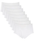 Club Room Mens Briefs Underwear 8 Pack White No Ride-Up Tagless L NEW 100126928