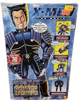 Wolverine Mutant Power Bashers Marvel X-Men The Movie 2000 ToyBiz SUPER HERO