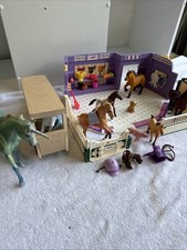 Playmobil Tack Shop Breyer, Schleich Mix Horse Vintage Stable Lot W/ Accessories