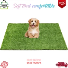 36" X 24" Fake Grass Mat for Dogs Premium Washable Artificial Turf Grass Rug For