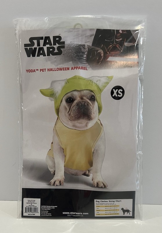 Size XS Disney Star Wars Yoda costume Halloween Pet dress up