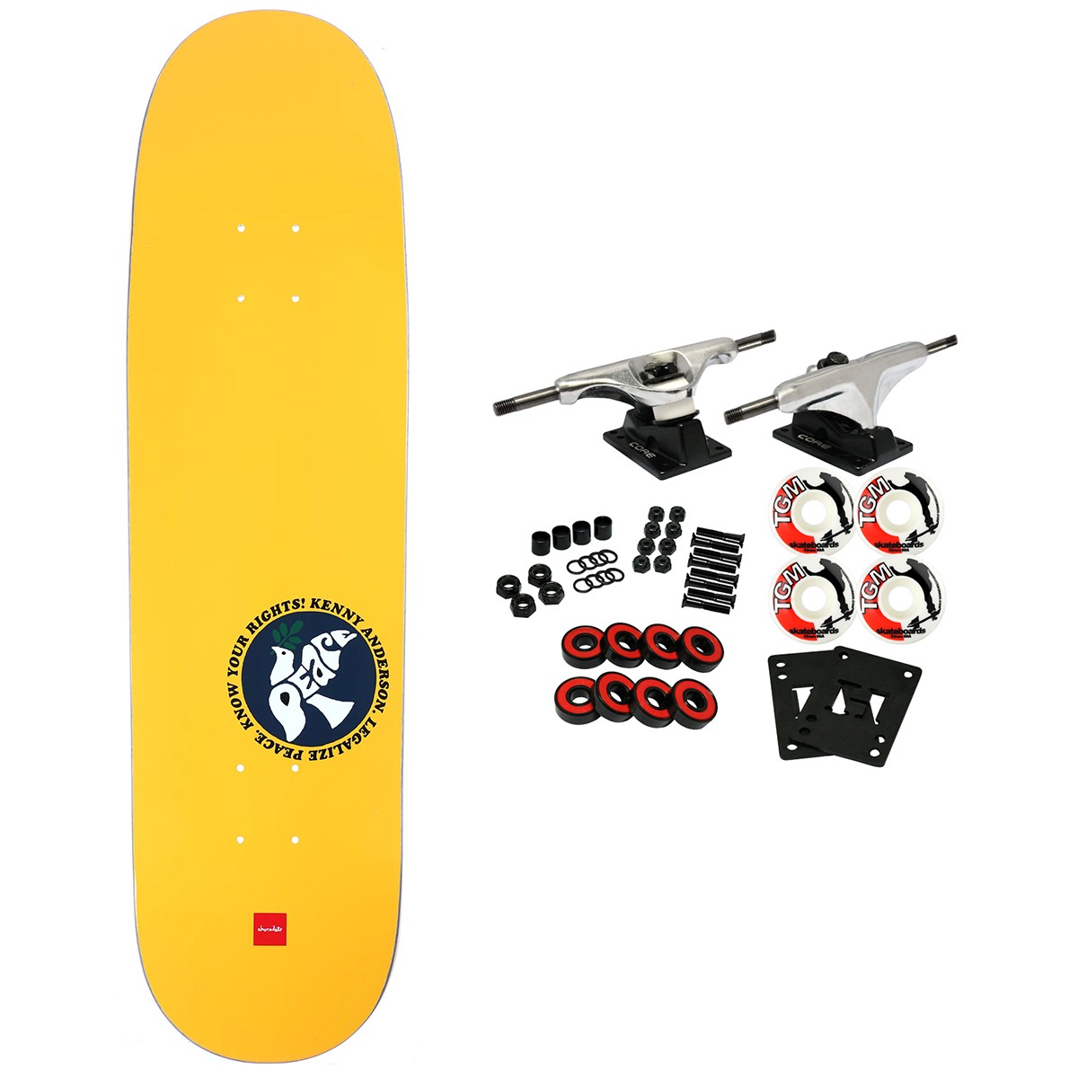 Chocolate Skateboard Complete Anderson Legalize Peace Skidul