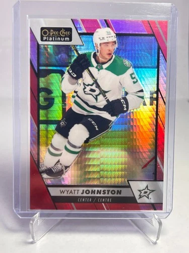 2023-24 O-Pee-Chee Platinum Wyatt Johnston Red Prism /199 #65
