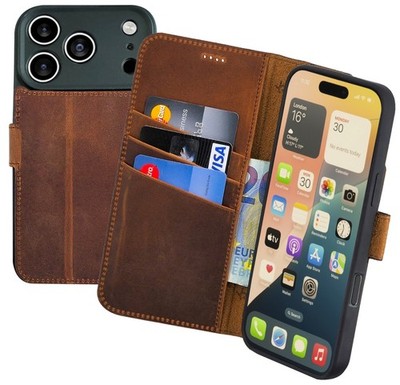 Hülle für Xiaomi POCO F8 Pro 5G Tasche Book Case Leder Schutz Cover Antik Coffee