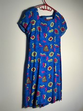 Jessica Howard graphic sheath dress cap sleeve sz small
