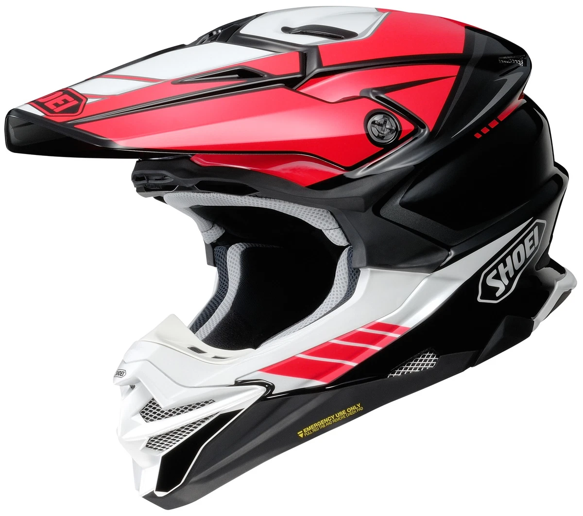 SHOEI Motocross/Enduro Red Motorcycle & Powersports Helmets for
