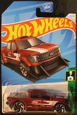 Hot Wheels '22 Ford F-150 Lightning Custom Mattel diecast ~ S scale 1/64 DkRed