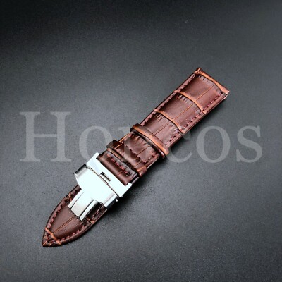 22MM LEATHER WATCH STRAP FOR FRANCK MULLER WATCH DEPLOYMENT CLASP