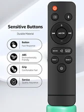 For ONN Soundbar Remote Control Replacement for 100043839 100069413