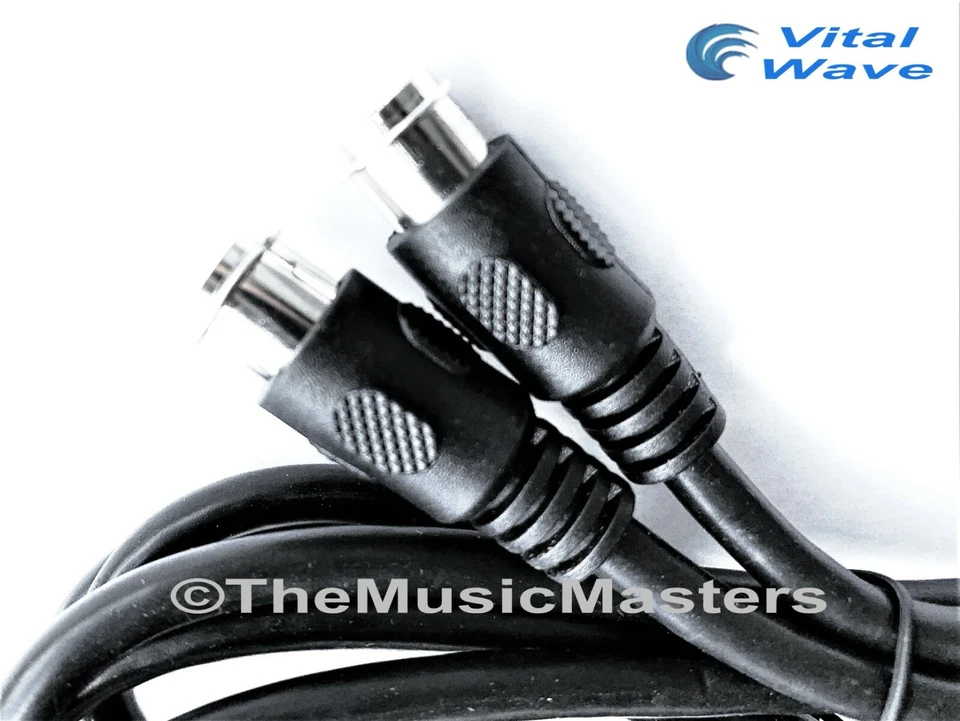 Black 6 ft "PUSH-ON" Coaxial Digital Video Cable TV Satellite Antenna Wire VWLTW - Image 3 of 4