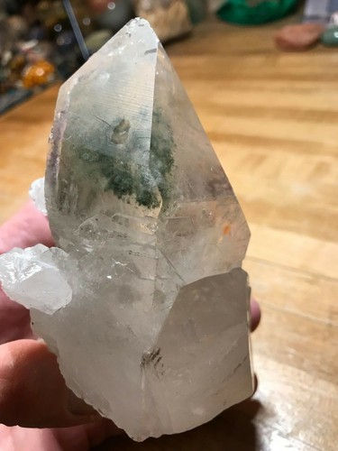 Clear Quartz Rare Phantom Lodolite Crystal Floater Multi Points Specimen 559 - Picture 7 of 12