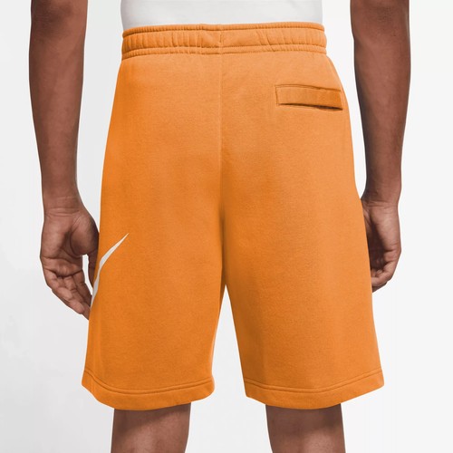 Men's Nike Club Fleece Graphic Standard Fit at Knee Length Shorts Orange size XS - Picture 6 of 7