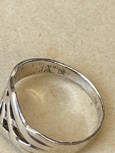 Jolie bague en Argent Massif - Bijoux celtiques - Vintage - Picture 3 of 3