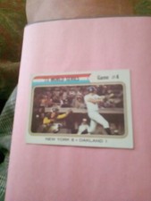 1974 Topps '73 World Series game #4 New York /Oakland. # 475 EX See Scan!!!!!!!