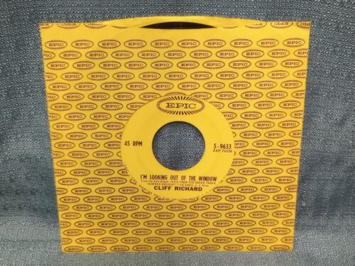 CLIFF RICHARD "IT'S ALL IN THE GAME" EPIC RECORDS 45 Original Sleeve. VG+ - Picture 3 of 7