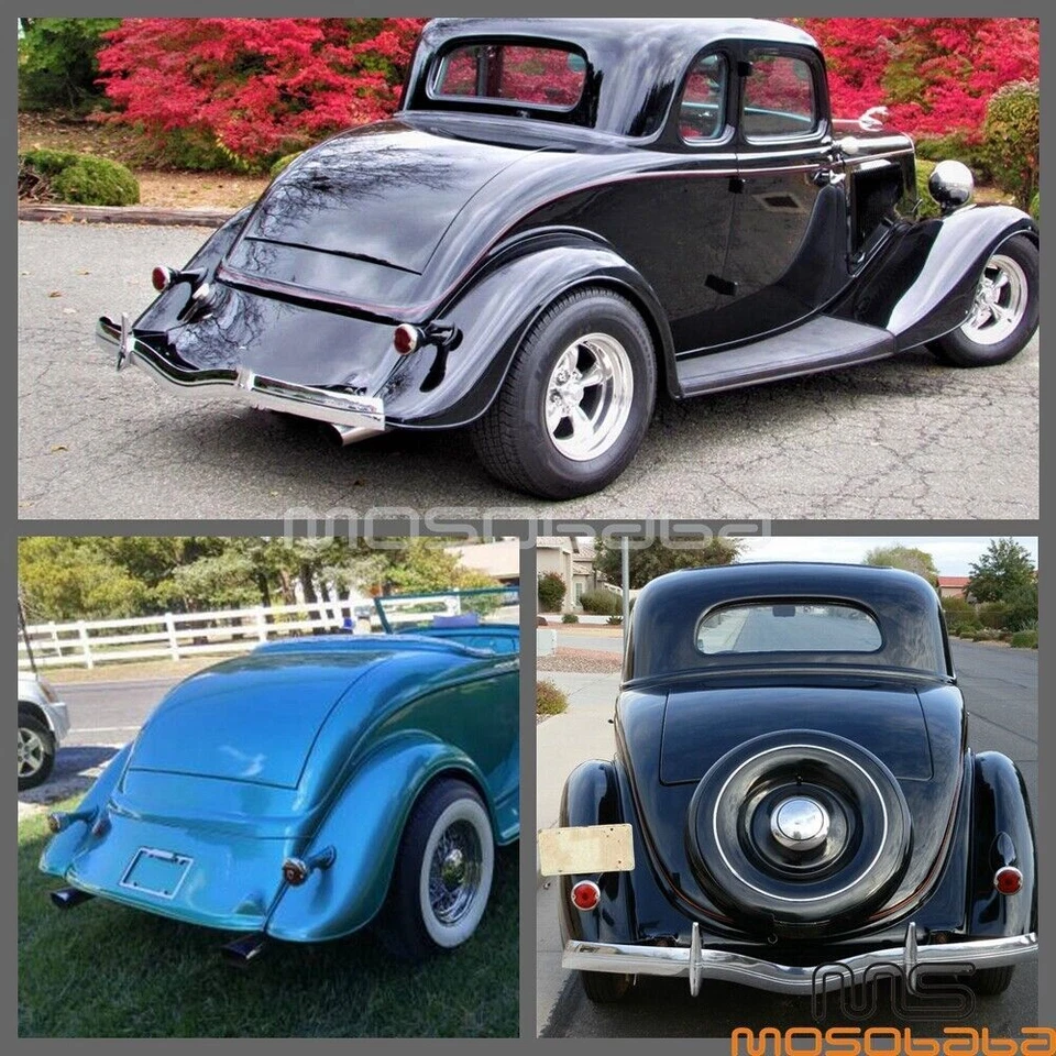 Conjunto de luz trasera de coche Ford modelo '33-36 40 base lente roja Foto 4 de 4