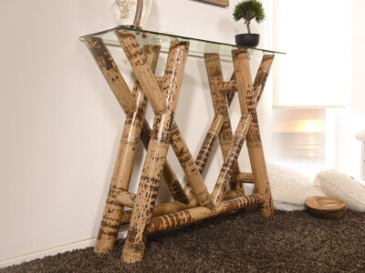 Konsolentisch Misool aus Bambus Konsole Bambusmbel Sideboard Holz Glas  Flur Spa | eBay.de