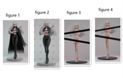 Anime Elf Beauty Unpainted Models 3D Print Female Action Figure Blank Resin Kits