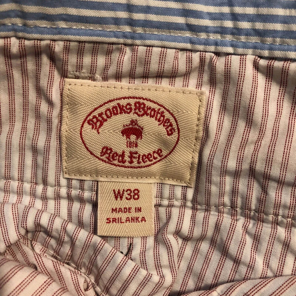 Brooks Brothers Seersucker Shorts Mens 38 Blue White Stripe - Image 4 of 4