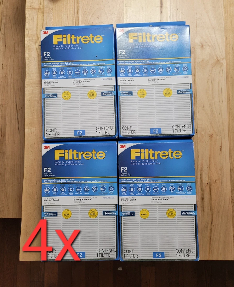 3M Filtrete f2 True HEPA AIR filter for C02 C03 SC02 T03 lot